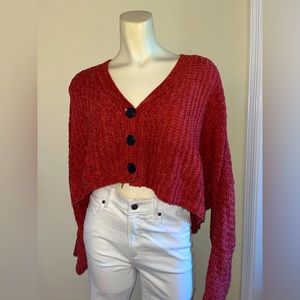 Urban Outfitters Small Burnt Orange/Red Cropped Sweater